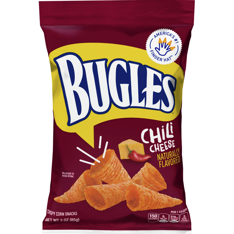 Bugles Chili Cheese Corn Snacks 6 Pack 3oz Bags