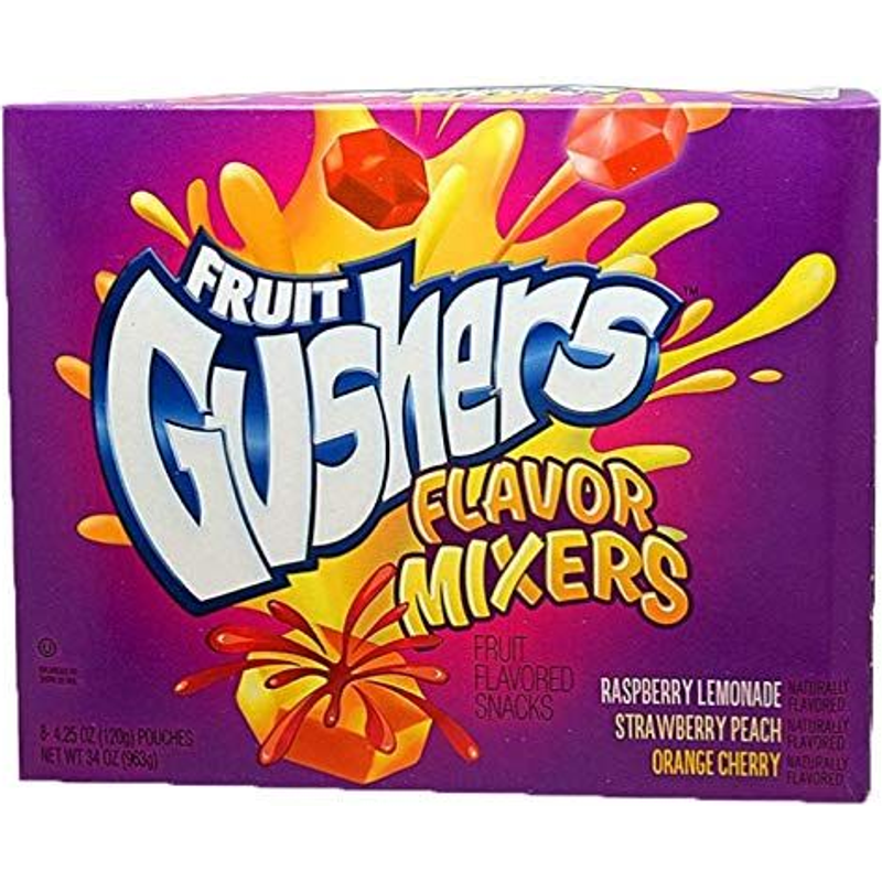 Gushers Fruit Flavored Snacks Flavor Mixers