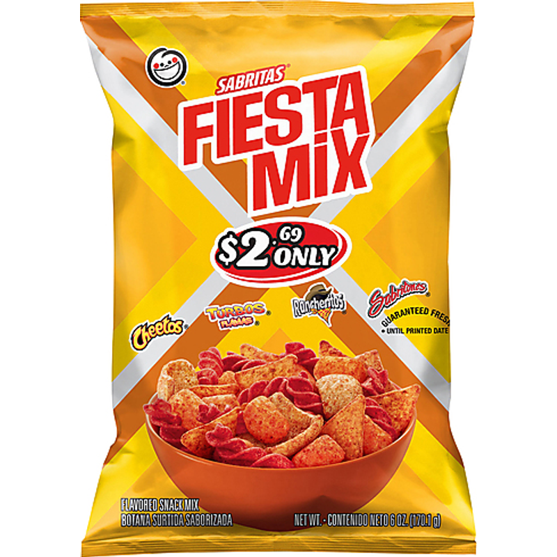 Sabritas Fiesta Mix, Flavored Snack Mix 6.0oz Bag