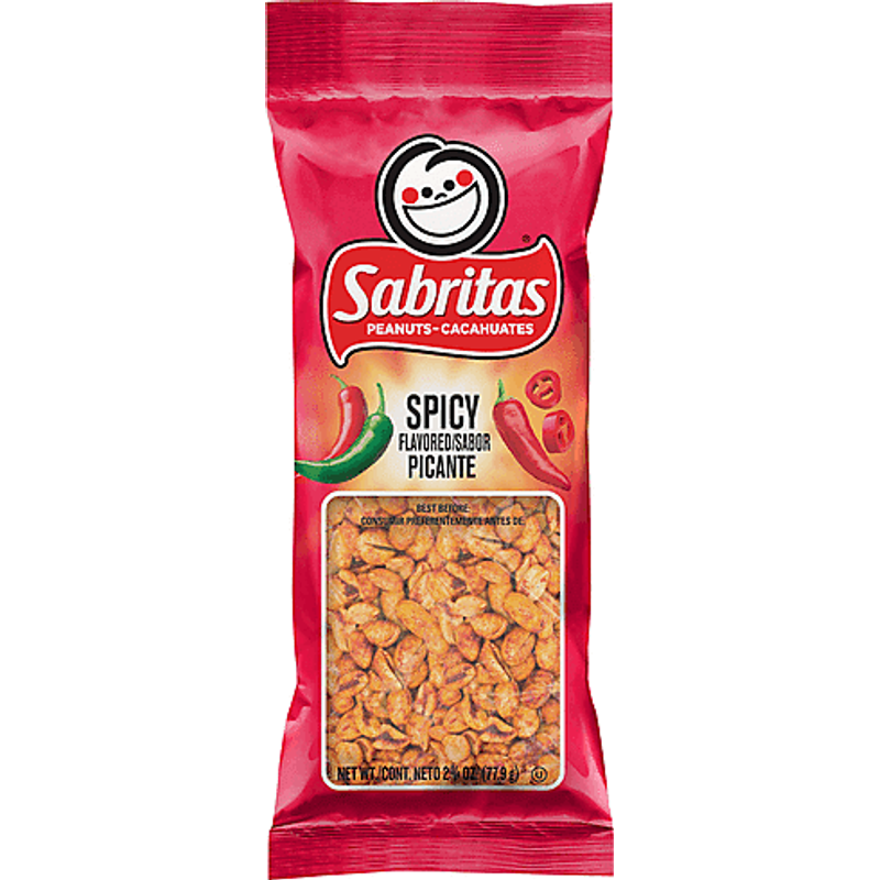 Sabritas Peanuts, Spicy Flavored 2.75oz Bag