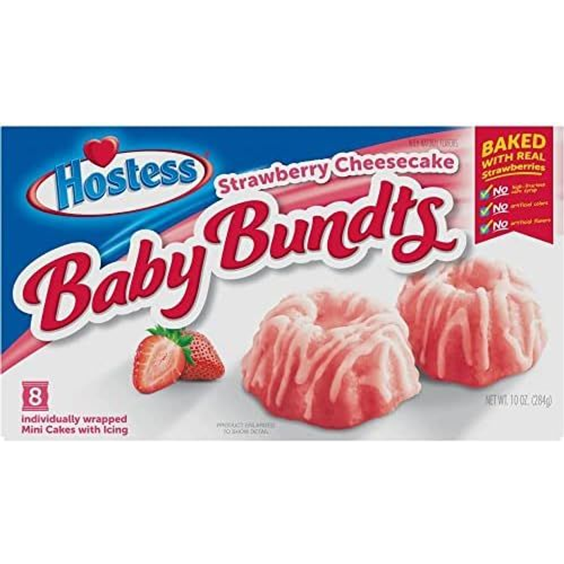 Hostess Mini Cakes, Strawberry Cheesecake