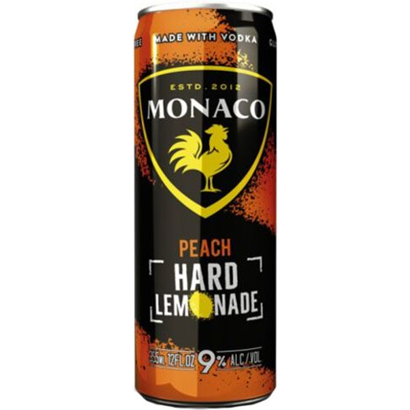 Monaco Peach Hard Lemonade 12oz Can