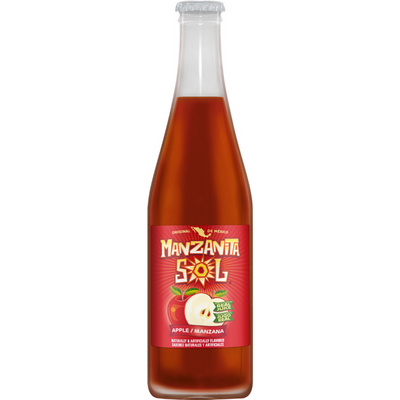 Manzanita Sol Apple Flavored Soda 12 oz Bottle