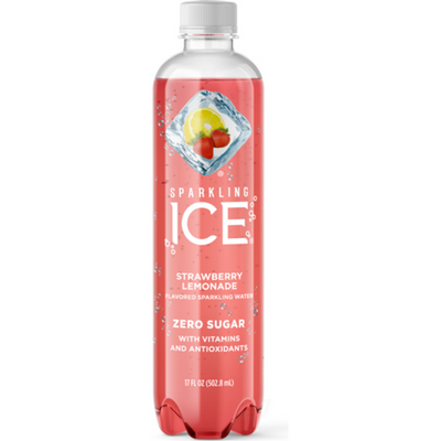 Sparkling Ice Strawberry Lemonade - with Antioxidants and Vitamins 17 oz Bottle