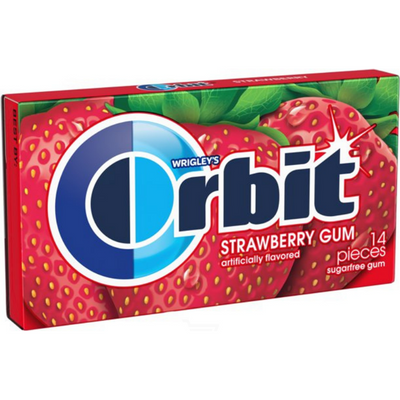 Orbit Sugarfree Strawberry Gum 14 CT