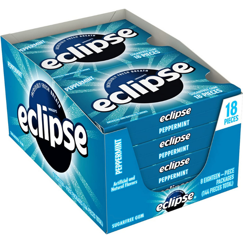 Eclipse Sugarfree Peppermint Gum 18 CT