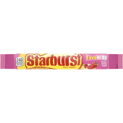 Starburst FaveReds Fruit Chews Candy 2.07 oz. Pack