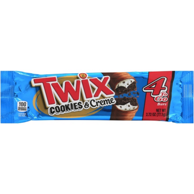 Twix Cookies & Creme Chocolate Cookie Bar 4 to Go 2.72 oz