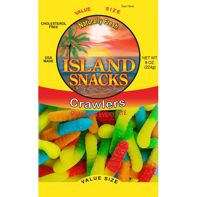 Island Snacks Sour Gummy Crawlers 8 oz