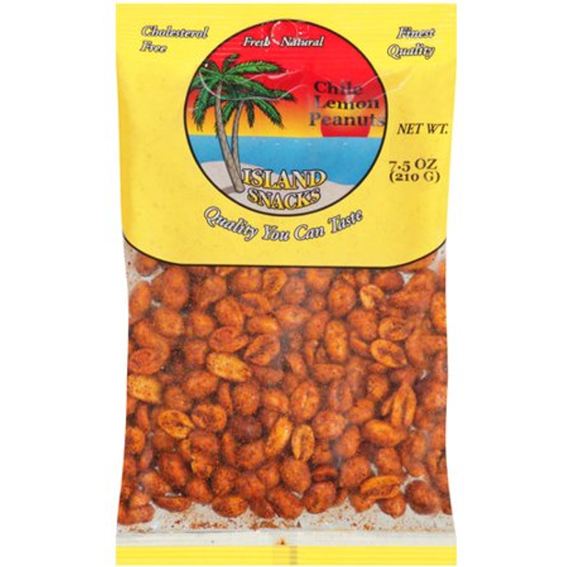 Island Snacks Chile Peanuts 7.5oz Bag