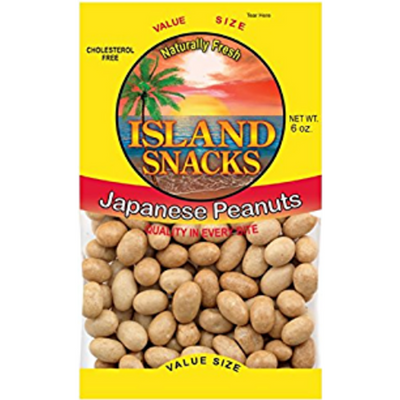 Island Snacks Japanese Peanuts 6 oz