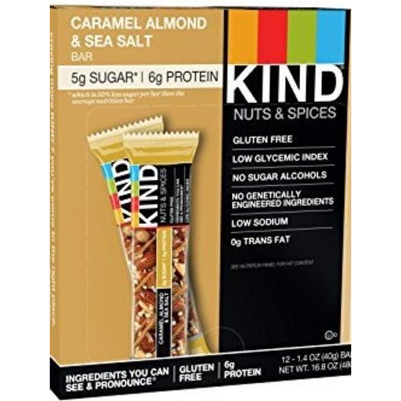 Kind Bar, Caramel Almond & Sea Salt