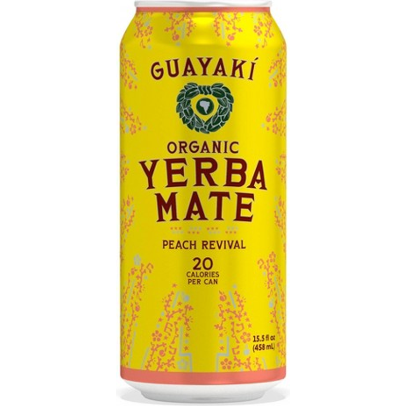 Yerba Mate Peach 15.5oz Can