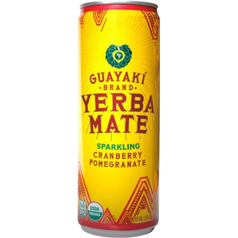 Guayaki Yerba Mate Sparkling Cranberry Pomegranate 12oz Can