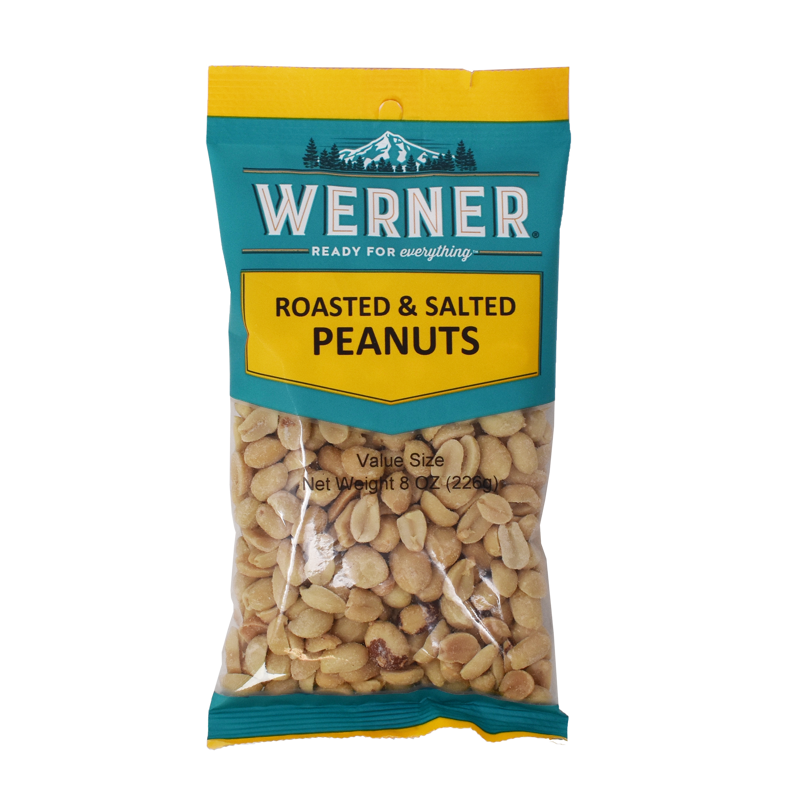 Werner Roasted and Salted Peanuts 8oz Bag