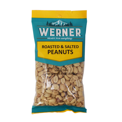 Werner Roasted and Salted Peanuts 8oz Bag