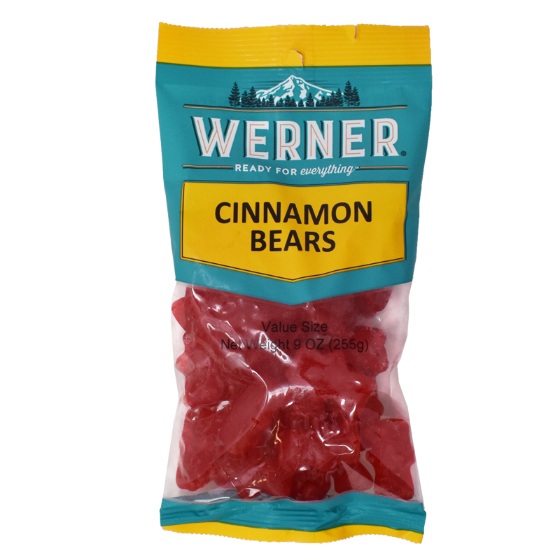 Werner Cinnamon Bears Candy 9oz Bag