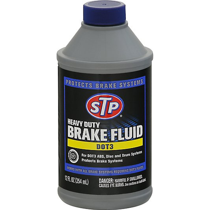 STP Heavy Duty Dot 3 Brake Fluid 12oz Plastic Bottle