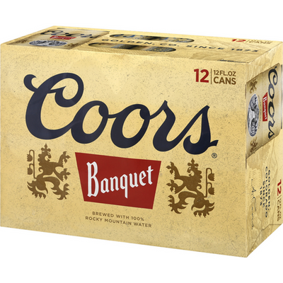 Coors Banquet 12 Pack 12 oz Cans