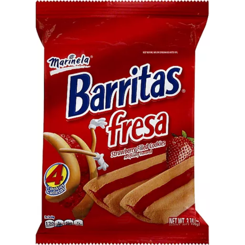 Marinela Barritas Strawberry Filled Cookie Bars 3.88 oz