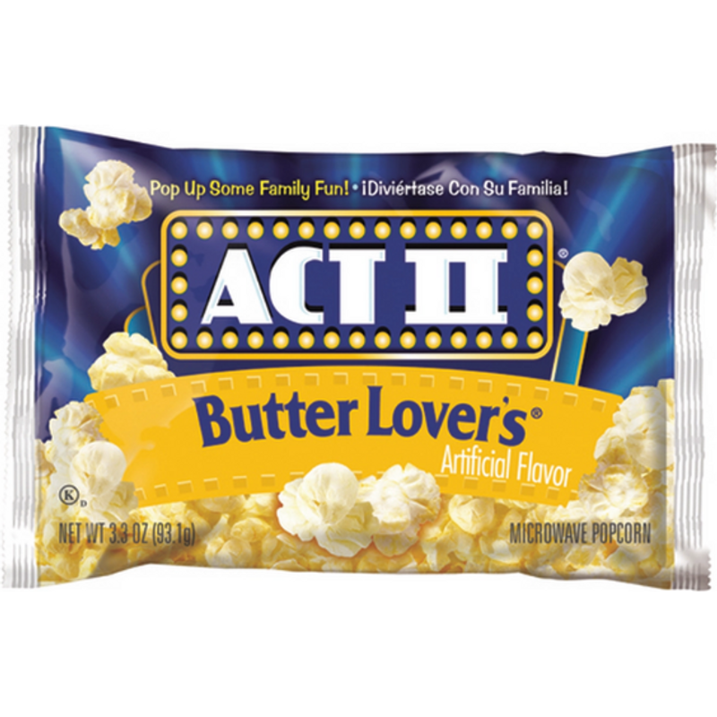 Act II Microwave Popcorn Butter Lover&