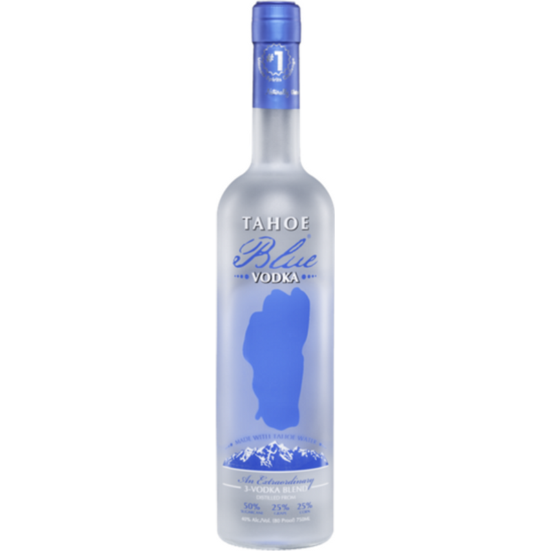 Tahoe Blue Vodka 750 ml bottle (40% ABV)