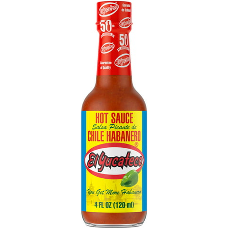 El Yucateco Red Chile Habanero Hot Sauce 4oz Bottle