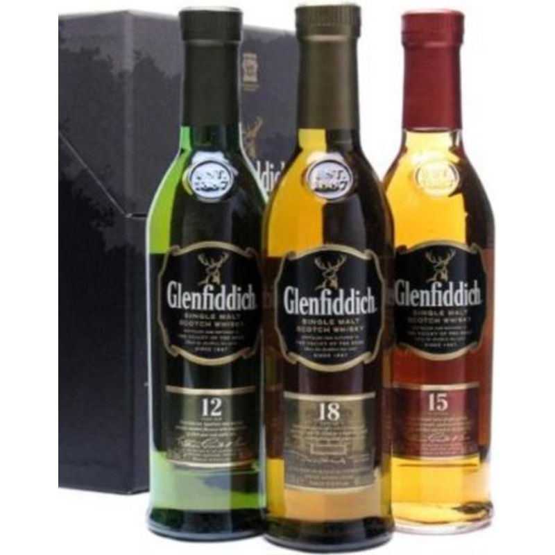 Glenfiddich Trio Pack, 750 ml (43% ABV)