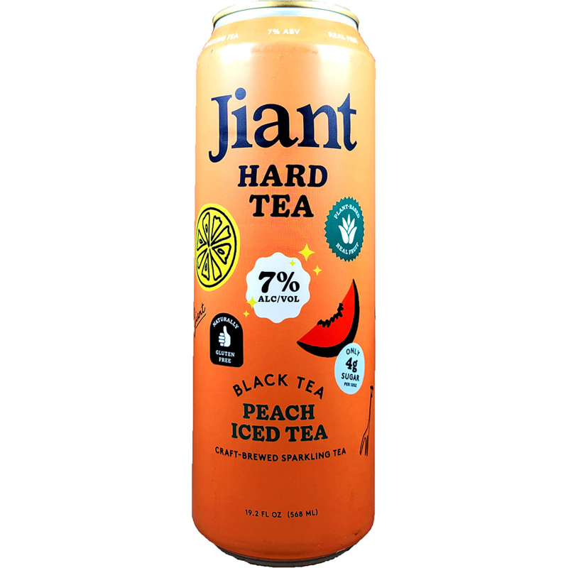 Jiant Hard Tea Black Tea Peach 19.2oz Can