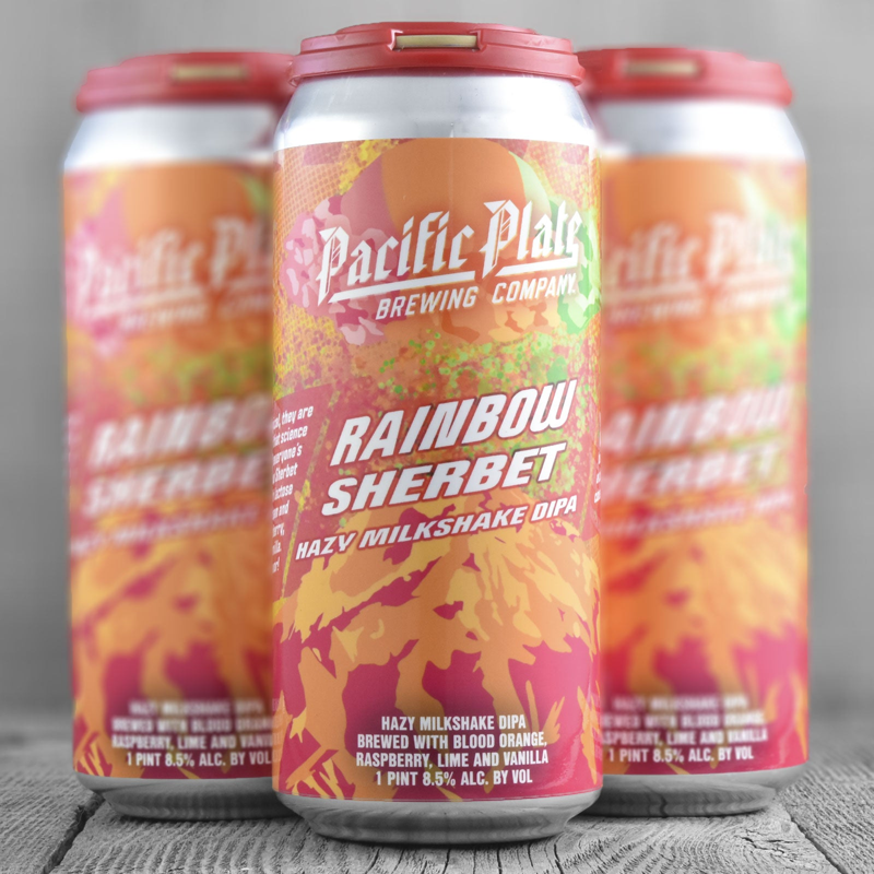 Pacific Plate Rainbow Sherbert Milkshake DIPA 4x 16oz Cans