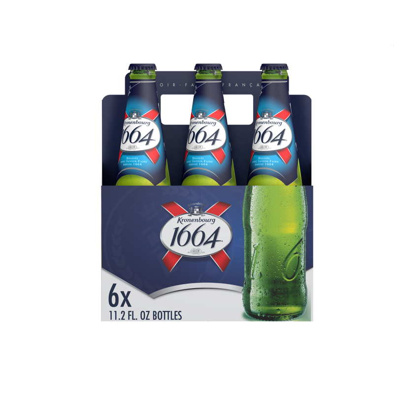 Kronenbourg 1664 Lager 6x 11.2oz Bottles