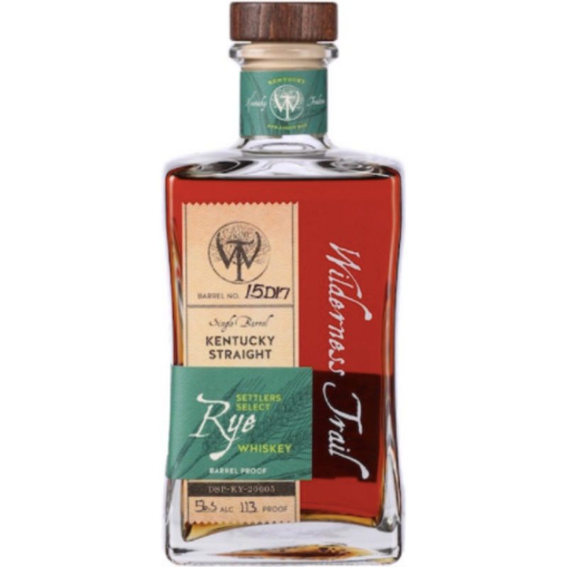 Wilderness Trail Single Barrel Settlers Select Kentucky Straight Rye Whiskey Barrel Proof 750mL